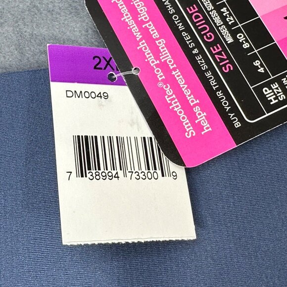 Maidenform Womens Size 2XL Shaper Thong Firm Control Lace Navy Blue New - Picture 6 of 10